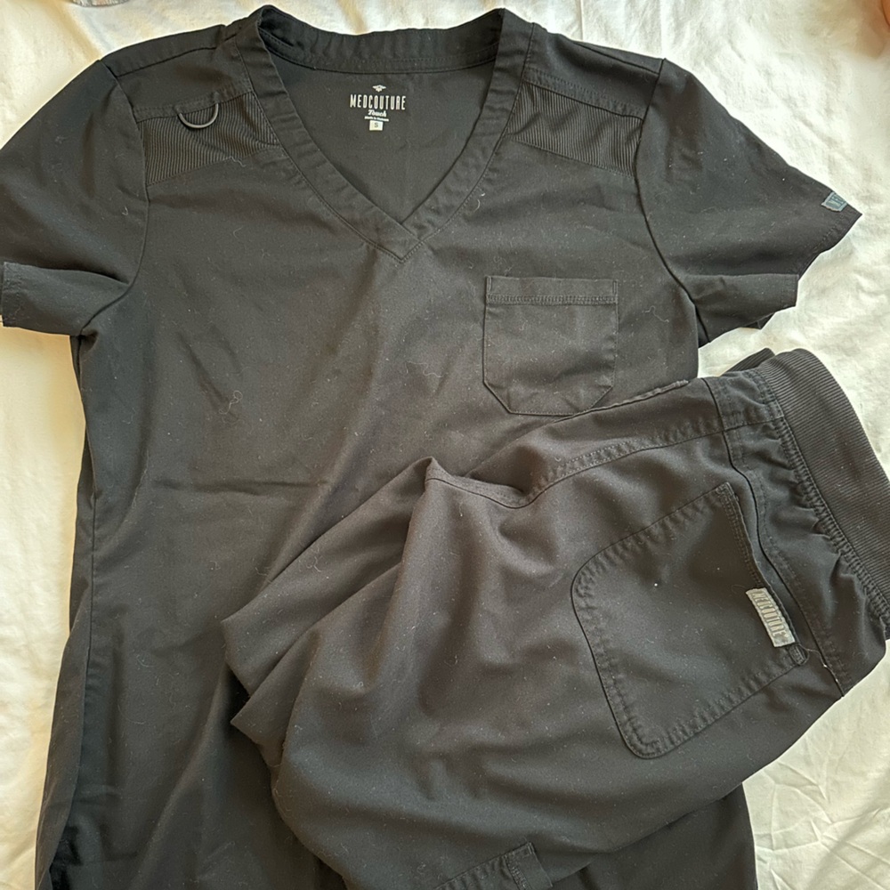 Med Couture Black Scrub Set